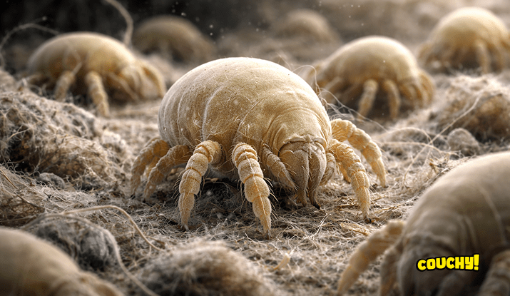 acarieni la microscop